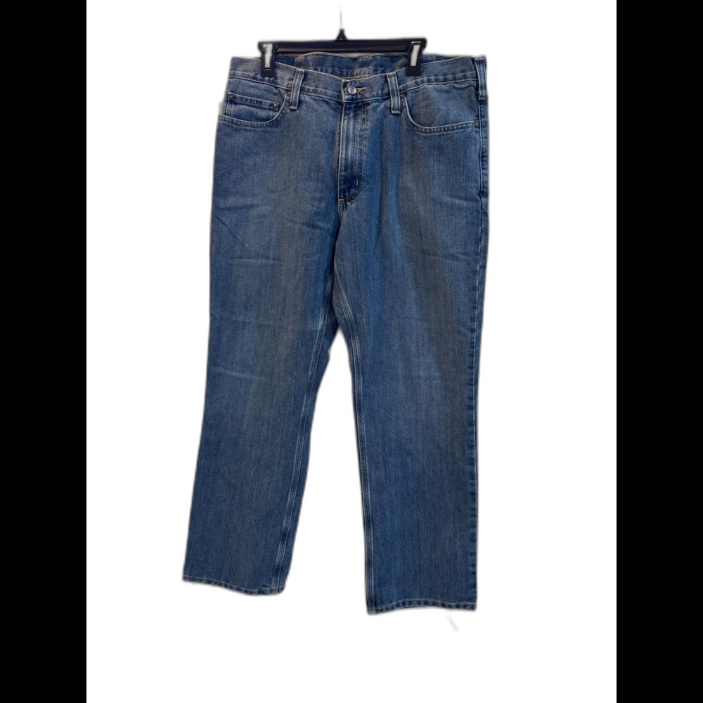 Carhartt Holter Relaxed Fit Denim Jeans Mens Size 36x30 Blue Tall Baggy Wide-Leg